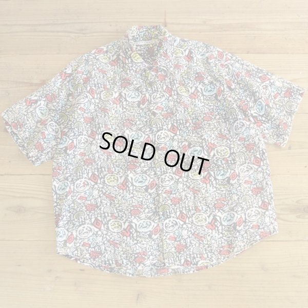 画像1: 90s GOTCHA All Over Pattern Half Shirts 【Medium】