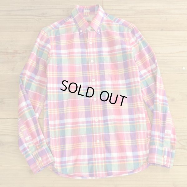 画像1: J.CREW Check B.D Shirts 【X-Small】