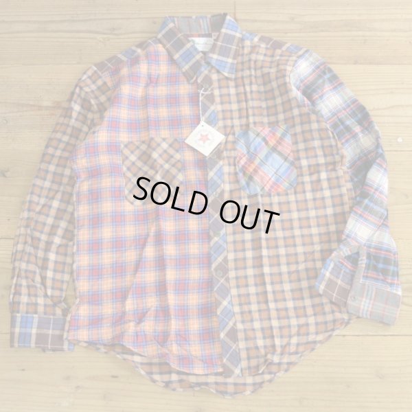 画像2: Wood Haven Crazy Pattern Flannel Shirts MADE IN USA Dead Stock 【Large】