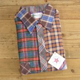 Wood Haven Crazy Pattern Flannel Shirts MADE IN USA Dead Stock 【Large】