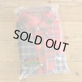 CLEVE Crazy Pattern Flannel Shirts MADE IN USA Dead Stock 【Large】