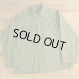 50s US ARMY Herringbone Utility Shirts 【Large】