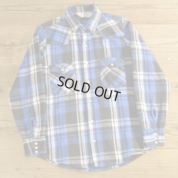 画像1: DAKOTA Heavy Flannel Western Shirts MADE IN USA 【Medium】