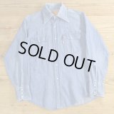 70s Levi's Denim Western Shirts MADE IN USA 【Medium】