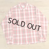 60-70s TOWNCRAFT Check Open Collar Shirts 【Medium】