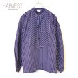 画像1: Old Euro Stripe Pullover Work Shirts (1)