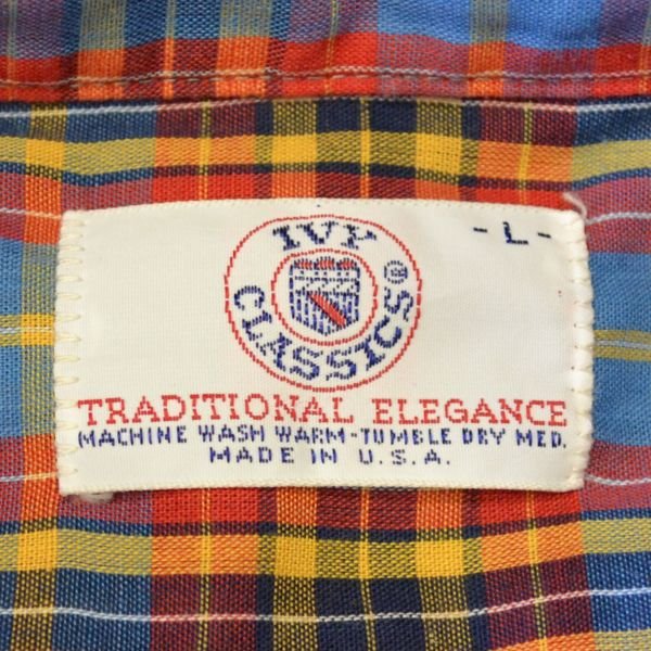 画像3: IVY CLASSICS Half Check B.D Shirts