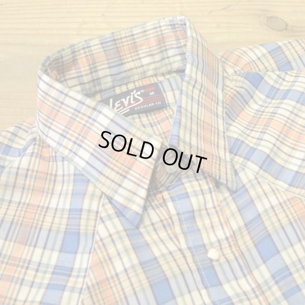 画像4: 80s Levi`s Half Check Western Shirts