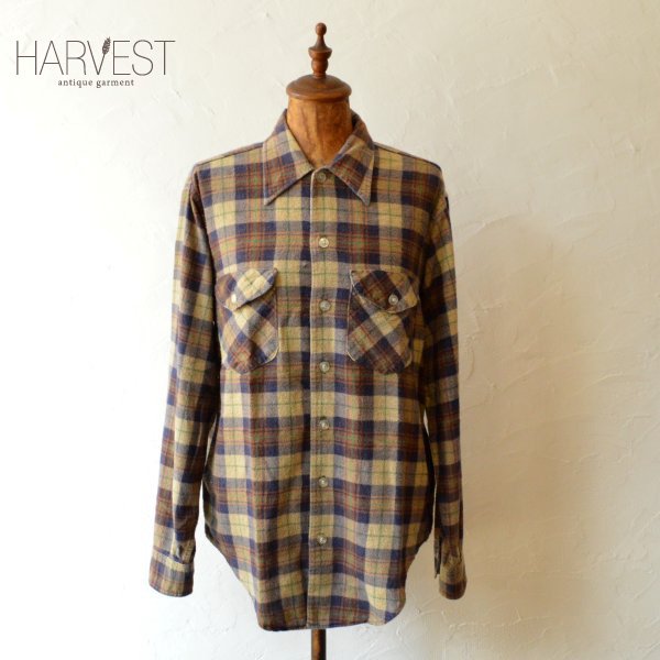 画像1: 70-80s OSH KOSH Light Flannel Shirts