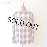 60-70s Penney`s TOWNCRAFT Rayon Check Shirts