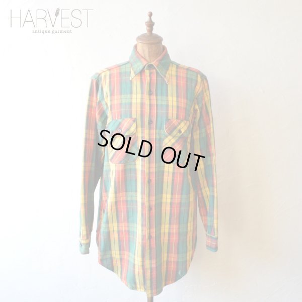 画像1: 70s 5Brother Flannel Check Shirts