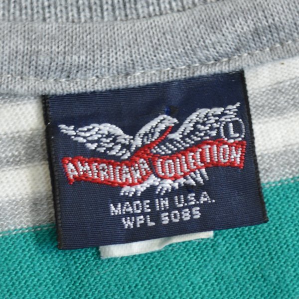 画像3: AMERICANA COLLECTION ボーダーポロシャツ 【約 Mサイズ】 【SALE】