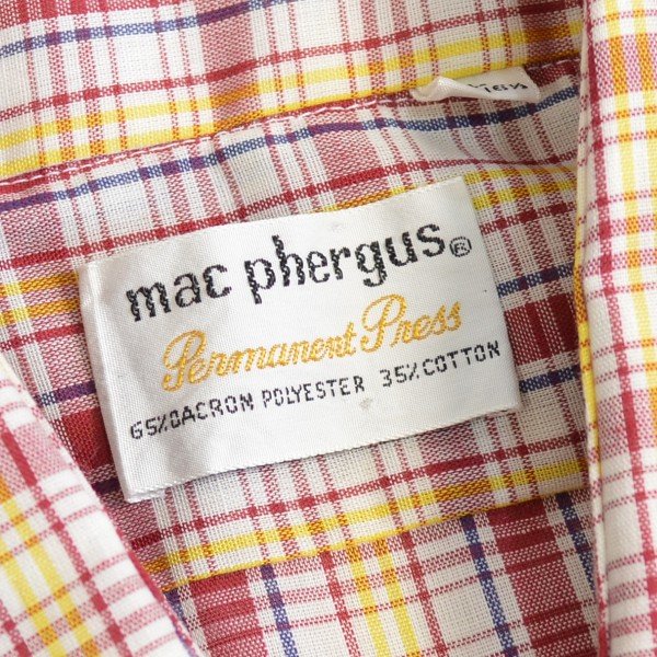 画像3: 70-80s mac phergus チェックシャツ 【Mサイズ】 【SALE】