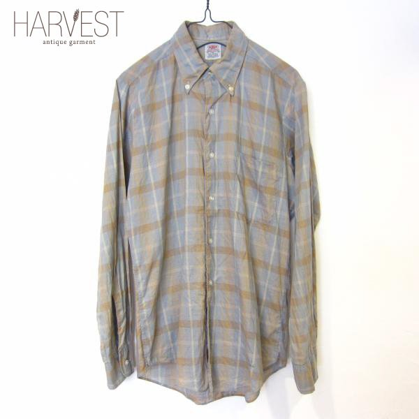 画像1: 60s BVD OLD B.D CHECK SHIRTS