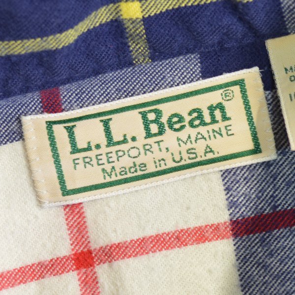 画像3: L.L.Bean フランネル チェック ボタンダウンシャツ 【Mサイズ】