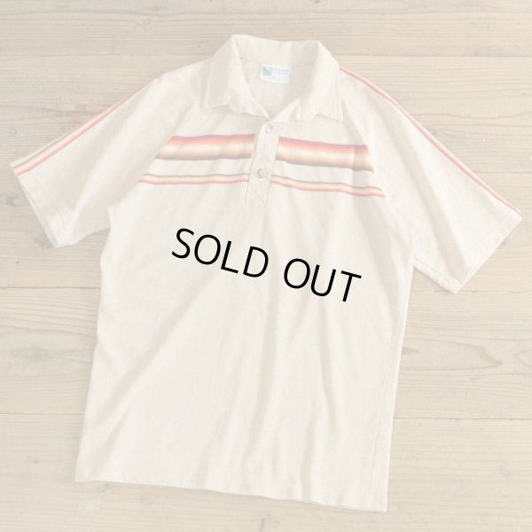 画像1: 70s OFF SHORE Surf Border Polo Shirts