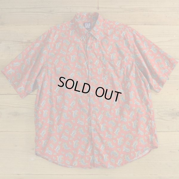 画像1: 90s GAP Paisley Pattern Shirts