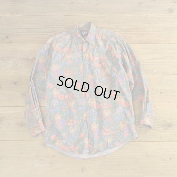 画像1: 90s GAP Botanical Pattern Shirts 【Medium】