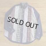 TOMMY HILFIGER Crazy Pattern B.D Shirts 【Large】