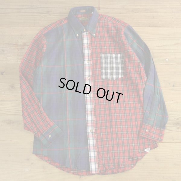 画像1: CLEVE Crazy Pattern Flannel Shirts MADE IN USA 【Medium】
