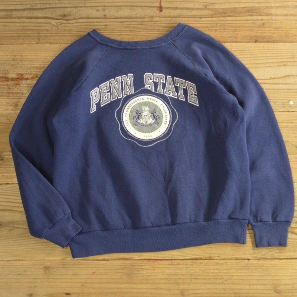 画像1: 80s Champion College Print Sweat MADE IN USA 【Large】