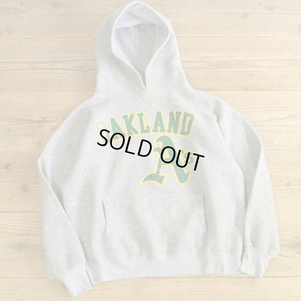 画像1: Oakland Athletics Sweat Parka MADE IN USA 【Medium】