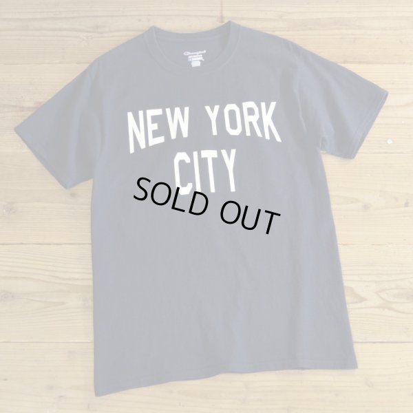 画像1: Champion NEW YORK CITY Print T-Shirts 【Medium】