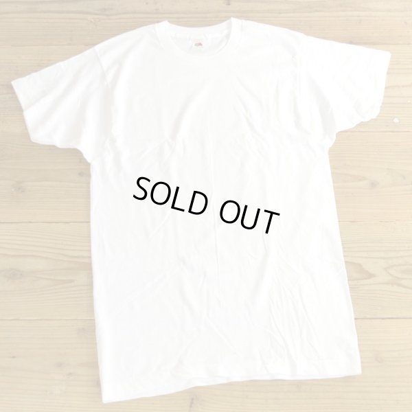画像1: 80s FRUIT OF THE LOOM Plain T-Shirts MADE IN USA Dead Stock 【Large】