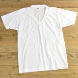80年代 FRUIT OF THE LOOM フルーツオブザルーム Vネック Tシャツ USA製 デッドストック 【Sサイズ】