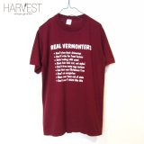 80s SPORTSWEAR "REAL VERMONTERS" T-SHIRTS 【SALE】