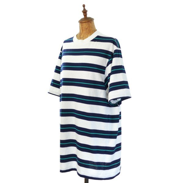 画像1: LANDS`END ランズエンド ボーダーTシャツ 【Lサイズ】