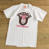 80s SUPER SCREEN STARS FUDGE UNIVERSITY Print T-Shirts