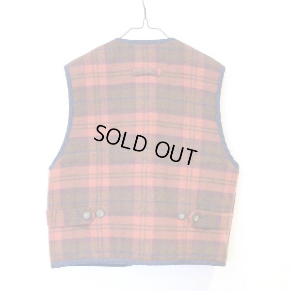 画像2: Eddie Bauer Wool Check × Quilting Reversivle Vest