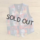 90s GAP Patchwork Denim Vest 【Medium】