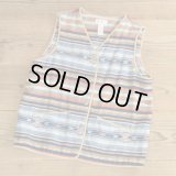 JONES NEW YORK Native Pattern Linen Vest 【Medium】