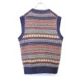 画像2: Unknown Shetland Wool Pattern Knit Vest (2)