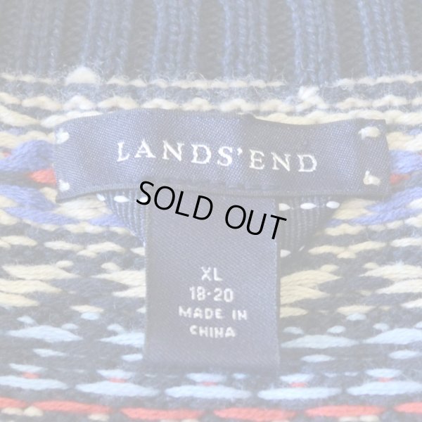 画像3: LAND`S END Cotton Knit Jacquard Vest