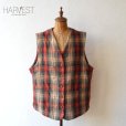 画像1: Eddie Bauer Wool Check Work Vest (1)