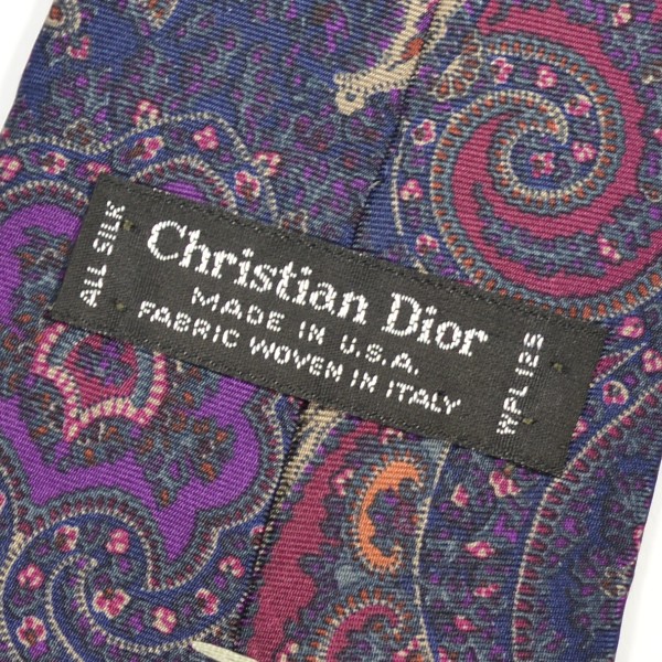 Christian Dior クリスチャンディオール ペイズリー ネクタイ - HARVEST