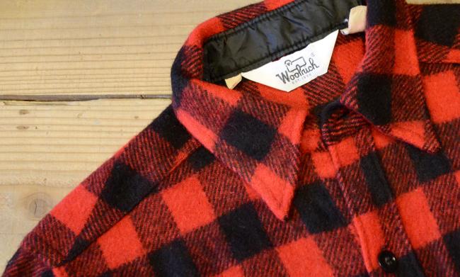 70-80s Woolrich Wool Check CPO Shirts - HARVEST