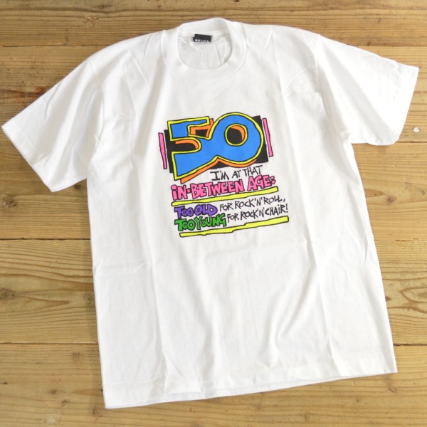 SCREEN STARS Print T-Shirts MADE IN USA Dead Stock 【Large】 - HARVEST