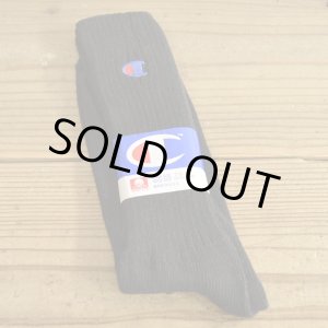 画像: Champion Cotton Socks MADE IN USA Dead Stock 【Balck】