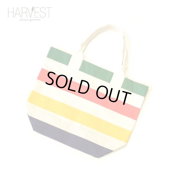 画像1: Unknown Cotton Border Tote Bag (1)