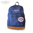 画像1: JANSPORT Suede Bottom Nylon Day-Pack with Wappen (1)