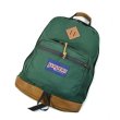 画像1: JANSPORT ジャンスポーツ レザーボトム ナイロン デイパック (1)