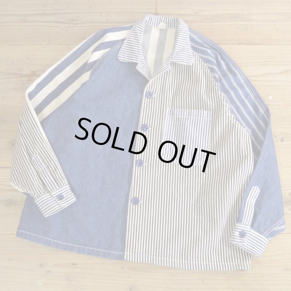 画像1: Unknown Crazy Pattern Denim Jacket MADE IN USA 【X-Large】 (1)