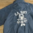 画像1: AUBURN US NAVY ナイロン コーチジャケット USA製 【Lサイズ】 (1)