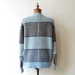 画像2: 70s Alfie Mohair V-Neck Pattern Sweater (2)