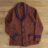 画像: 70s CAMPUS Shawl Collar Mix Knit Cardigan