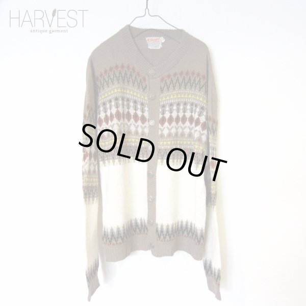 画像1: 60-70s NORDIC CARDIGAN (1)